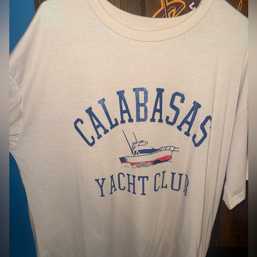 Calabasas Yacht Club Graphic Tee - White / Blue